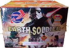 Fireworks - 500g Firework Cakes - EARTH SOLDIER