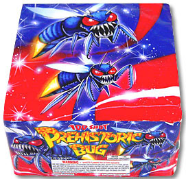 Fireworks - 200G Multi-Shot Cake Aerials - PREHISTRIC BUG(millenium bug)