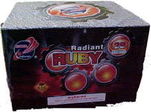 Fireworks - 200G Multi-Shot Cake Aerials - RADIANT RUBY