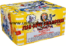 Fireworks - 200G Multi-Shot Cake Aerials - FISH BOWL COMMOTION