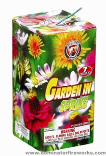 Fireworks - 200G Multi-Shot Cake Aerials - Garden In Spring