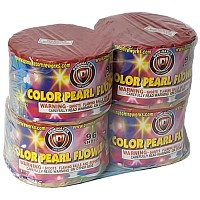 Fireworks - 200G Multi-Shot Cake Aerials - 96 Shot Color Pearl Flower 200g Fireworks Cake