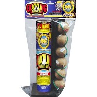 Fireworks - Reloadable Artillery Shells - Poly Pack Crackling Artillery Shells 6 Shot Reloadable Artillery