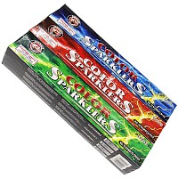 Fireworks - Sparklers - #10 Color Bamboo Sparklers 96 Piece