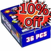 Fireworks - Firecrackers - M-150 Salute Firecrackers 36 Piece