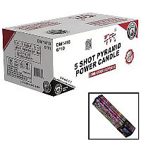 Fireworks - Wholesale Fireworks - 5 Shot Pyramid Power Wholesale Case 6/10