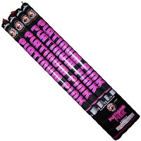 Fireworks - Roman Candles - 5 Shot Platinum Pink Roman Candle 4 Piece