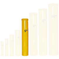 Fireworks - Fiberglass Mortar Tubes - 5 inch Fiberglass Mortar with Plug