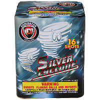 Fireworks - 200G Multi-Shot Cake Aerials - Silver Cyclone 200g Fireworks Cake