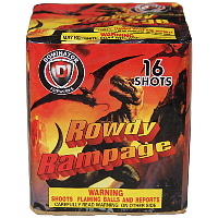 Fireworks - 200G Multi-Shot Cake Aerials - Rowdy Rampage 200g Fireworks Cake