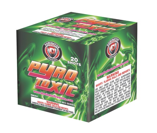 Fireworks - 200G Multi-Shot Cake Aerials - Pyro Toxic 200g Fireworks Cake