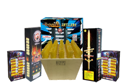 Fireworks - Reloadable Artillery Shells - Mortar Mayhem Asst