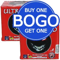 Fireworks - 500g Firework Cakes - Buy One Get One Ultra Red 500g Fireworks Cake