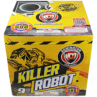 Fireworks - 500g Firework Cakes - Killer Robot 500g Fireworks Cake