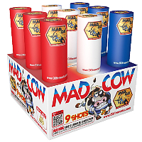 Fireworks - 200G Multi-Shot Cake Aerials - Mad Cow 200g Fireworks Cake