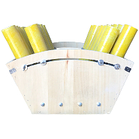 24 Shot Consumer Adjustable Angled Mortar Rack Fireworks For Sale - Fiberglass Mortar Tubes 