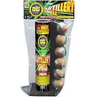 Poly Pack Artillery Shells 6 Shot Reloadable Artillery Fireworks For Sale - Reloadable Artillery Shells 