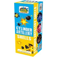 Black Box Cylinder Artillery Shells 6 Shot Reloadable Artillery Fireworks For Sale - Reloadable Artillery Shells 